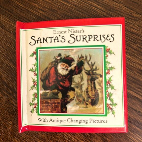 Vtg 1992 Ernest Nister’s Santa’s Surprises small book with changing pictures - Picture 1 of 11